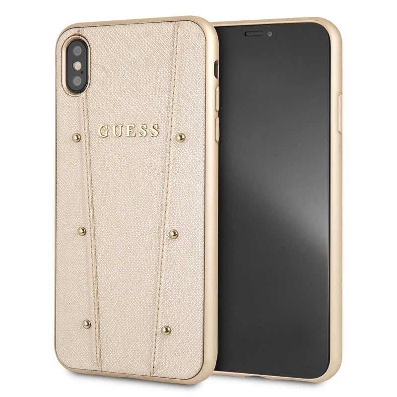 Guess For iPhone Xs Max Kaia Case - Gold - Telephone Market