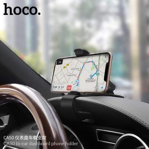 Hoco Car Holder Dashboard Magnetic - Black - Telephone Market