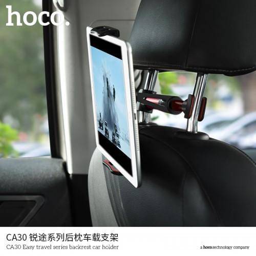 Hoco Car Holder Easy Travel Series Backrest - Black Red - Telephone Market
