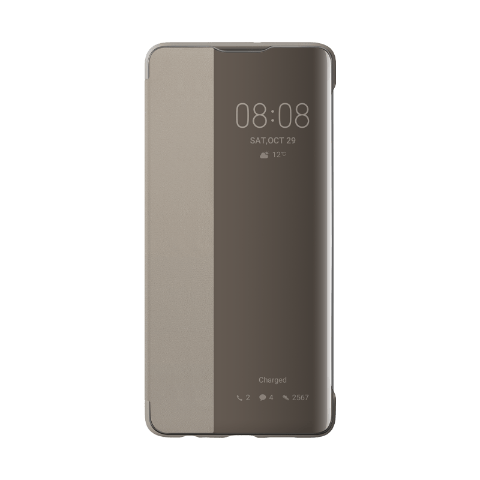 Huawei For P30 Smart View Flip Case - Khaki - Telephone Market