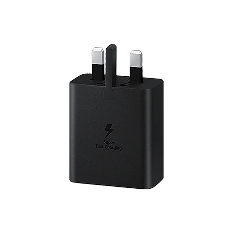 Samsung Wall Charger 45W PD with USB-C to USB-C Cable 1.8m - Black, Power Adapters & Chargers, Samsung, Telephone Market - telephone-market.com