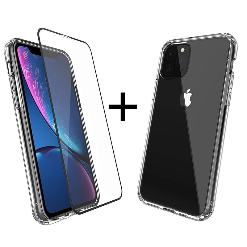 JINYA For iPhone 11 Pro Glass Screen Protector + Case - Clear - Telephone Market