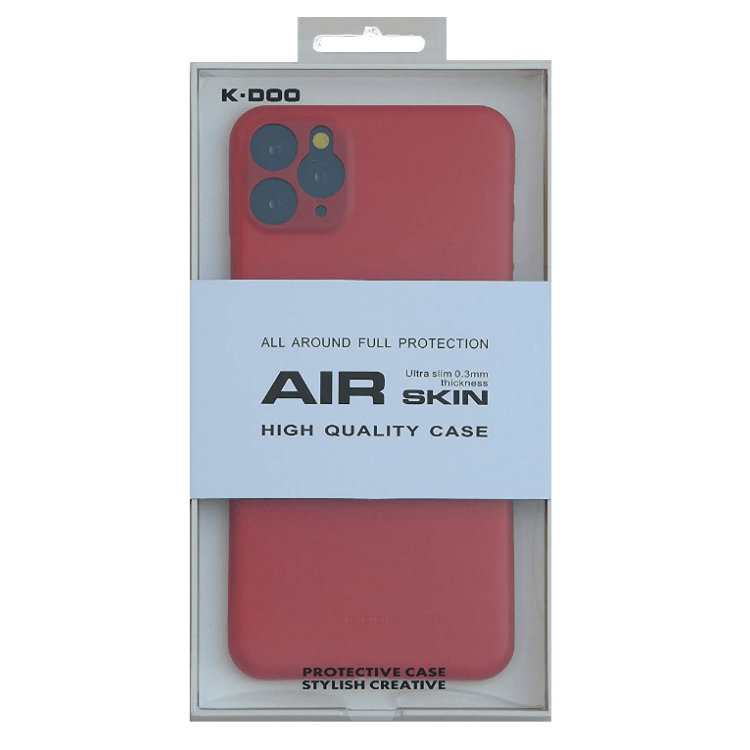 K-DOO For iPhone 11 Pro Skin Protective Case - Red - Telephone Market