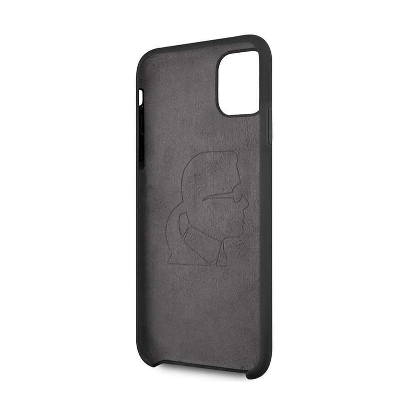 Karl Lagerfeld For iPhone 11 Pro Ikonik Silicone Case - Pink Outline Black - Telephone Market