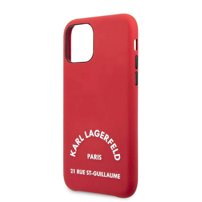 Karl Lagerfeld For iPhone 11 Pro Smooth PU Case - Red - Telephone Market