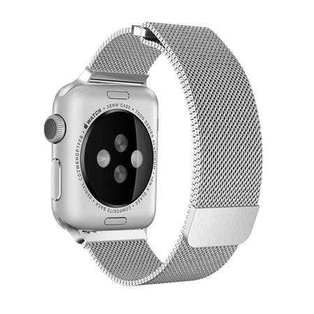 Magnetic For Apple Watch 44/45mm Stainless Steel Band - Silver - Telephone Market