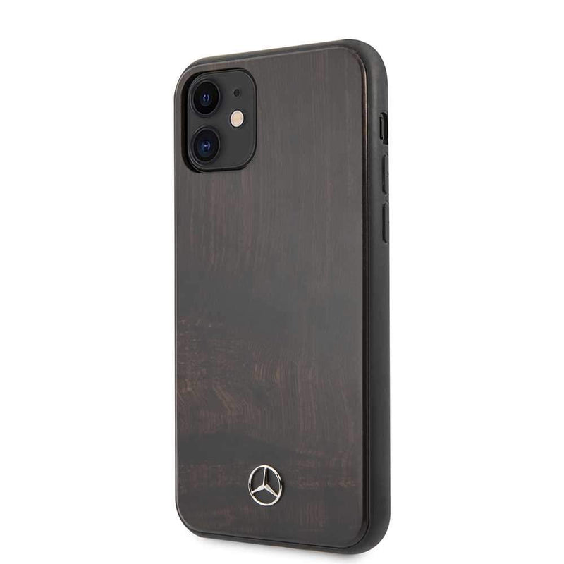 Mercedes For iPhone 11 Rose Wood Case - Brown - Telephone Market