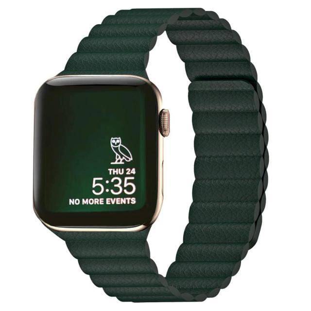 Mocoll For Apple Watch 40/41mm Leather Loop Band - Green - Telephone Market