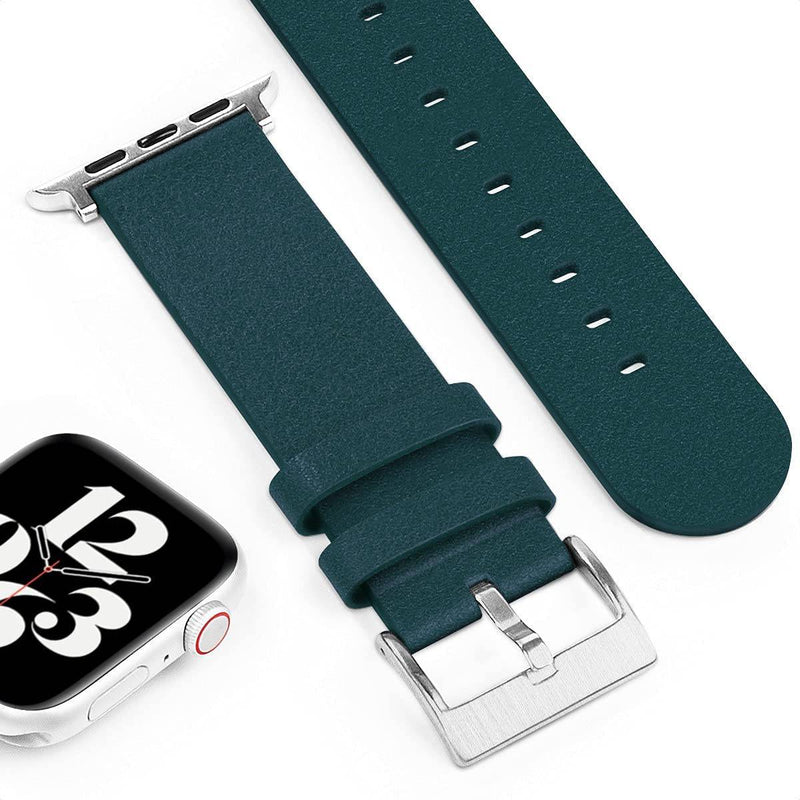 Mocoll For Apple Watch 44/45mm Taurus Leather Band - Urora Green - Telephone Market