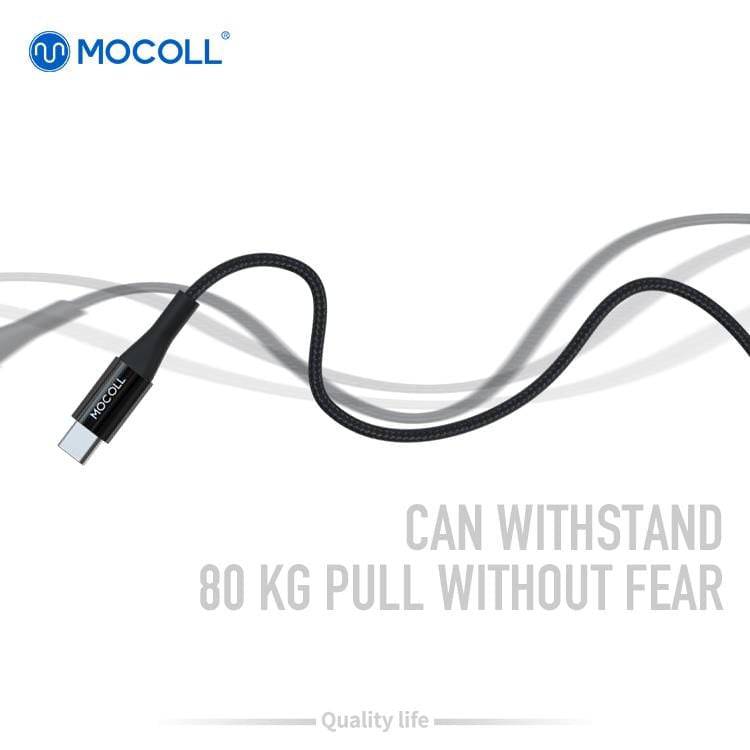 Mocoll PowerLine Alfa USB-C to USB-C 1.5m - Black - Telephone Market
