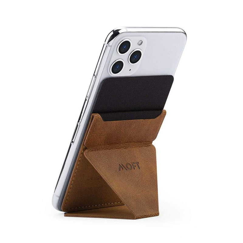 MOFT X Phone Stand - Brown, Grips and Handles, MOFT, Telephone Market - telephone-market.com