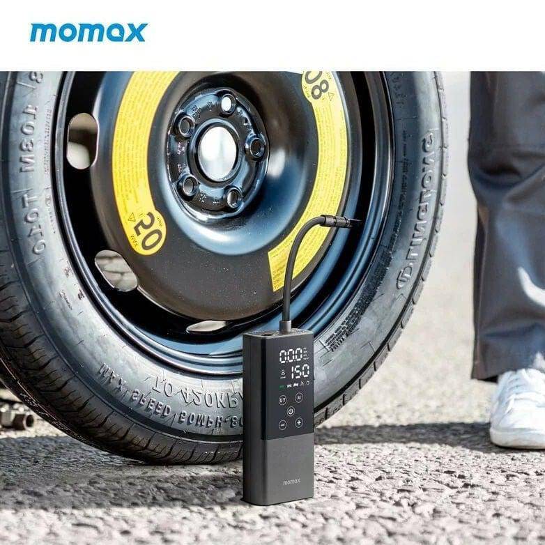 Momax Electric Air Pump Portable Air Pump with Flash - Black, Car Accessories, Momax, Telephone Market - telephone-market.com