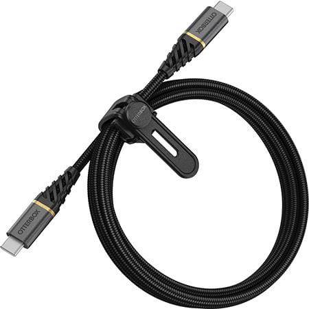 OtterBox PowerLine Premium USB-C to USB-C 1m - Black - Telephone Market