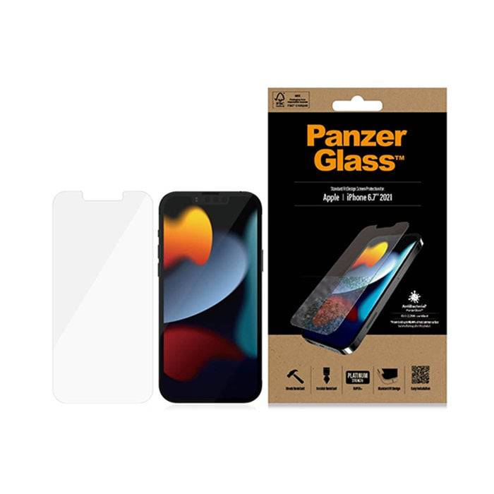 PanzerGlass For iPhone 13 Pro Max AntiBacterial Glass Screen, Screen Protectors, PanzerGlass, Telephone Market - telephone-market.com