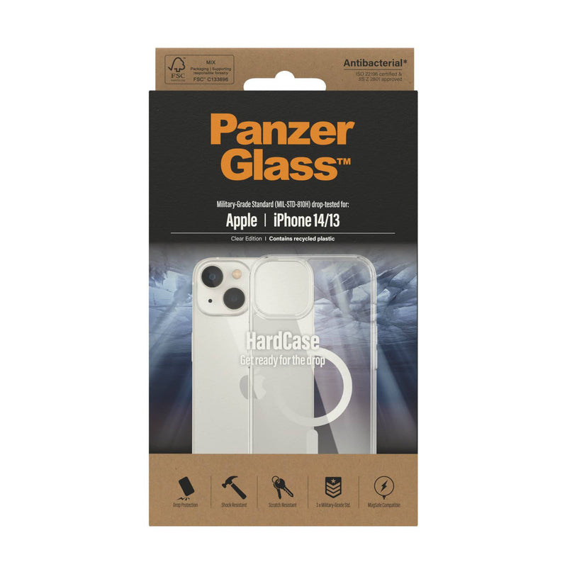 PanzerGlass For iPhone 14 HardCase MagSafe Compatible - Clear, Mobile Phone Cases, PanzerGlass, Telephone Market - telephone-market.com