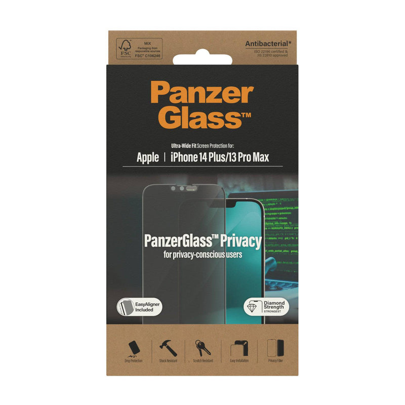 PanzerGlass For iPhone 14 Plus / 13 Pro Max UWF Glass Screen With Applicator - Privacy, Screen Protectors, PanzerGlass, Telephone Market - telephone-market.com