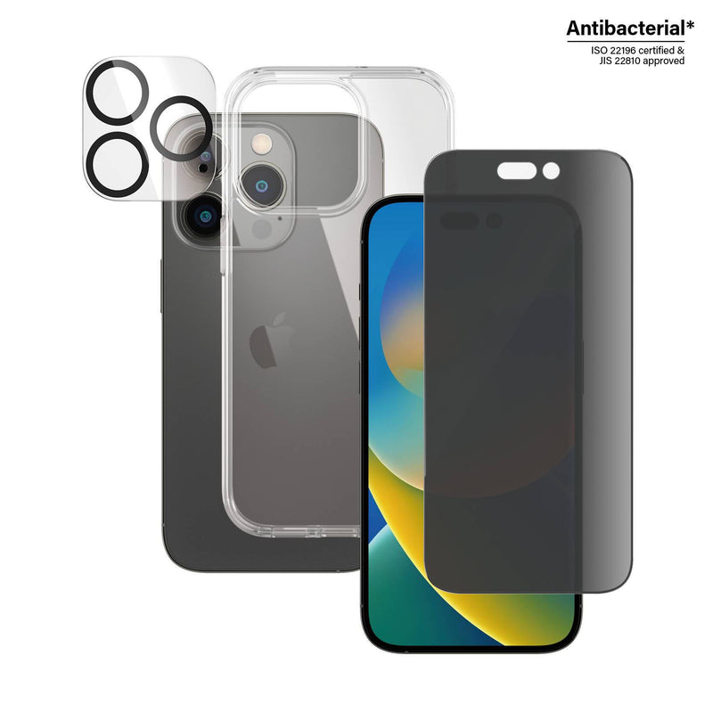 PanzerGlass For iPhone 14 Pro Bundle Camera Lens Protector - HardCase - Screen Protector Privacy, Screen Protectors, PanzerGlass, Telephone Market - telephone-market.com