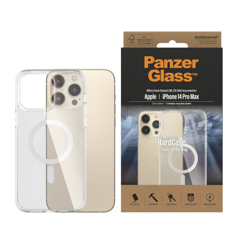 PanzerGlass For iPhone 14 Pro Max HardCase MagSafe Compatible - Clear, Mobile Phone Cases, PanzerGlass, Telephone Market - telephone-market.com
