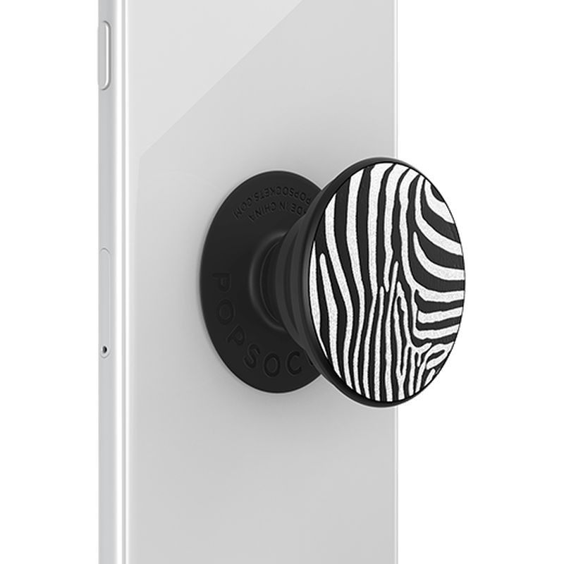 PopSockets Embossed Metal - Metal Zebra - Telephone Market
