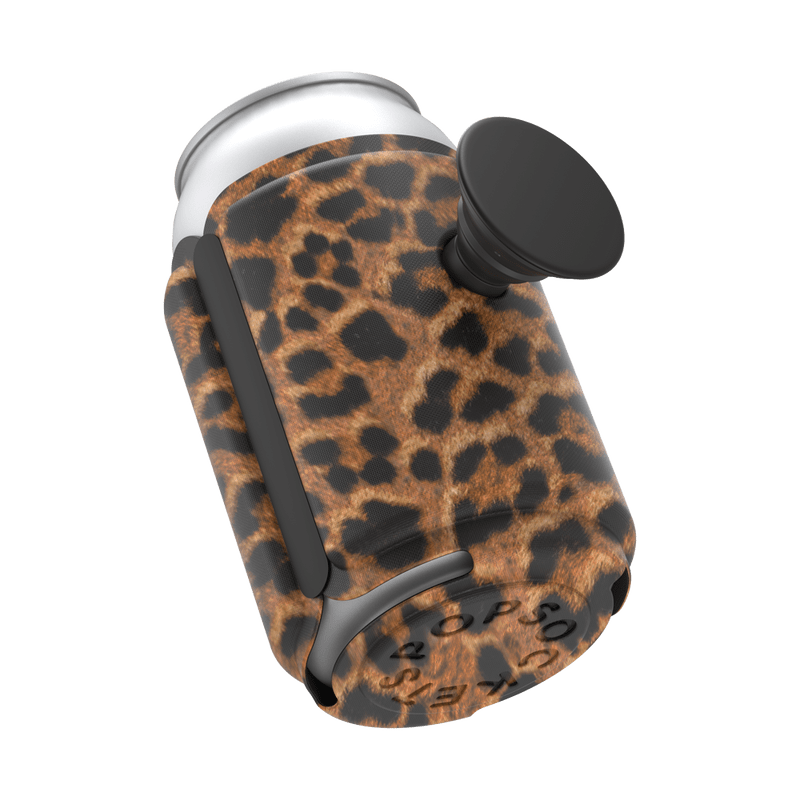 PopSockets PopThirst Can Holder With Swappable Grip - Leopard Prowl - Telephone Market