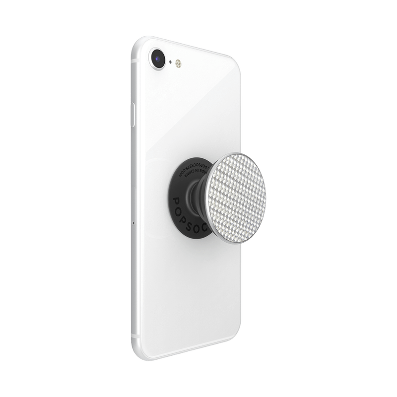 PopSockets Swappable Genuine Carbon Fiber - Silver - Telephone Market