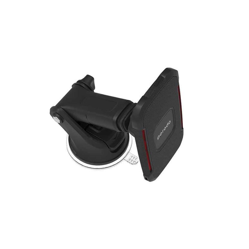 Porodo Car Mount Magnetic Wireless Charger - Black - Telephone Market
