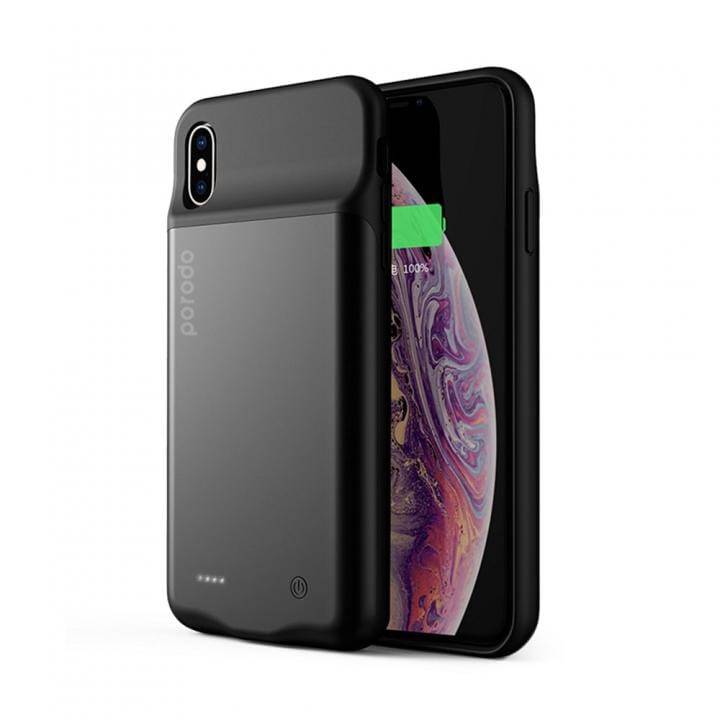 Porodo Power Case 4000mAh for iPhone Xs Max - Black - Telephone Market