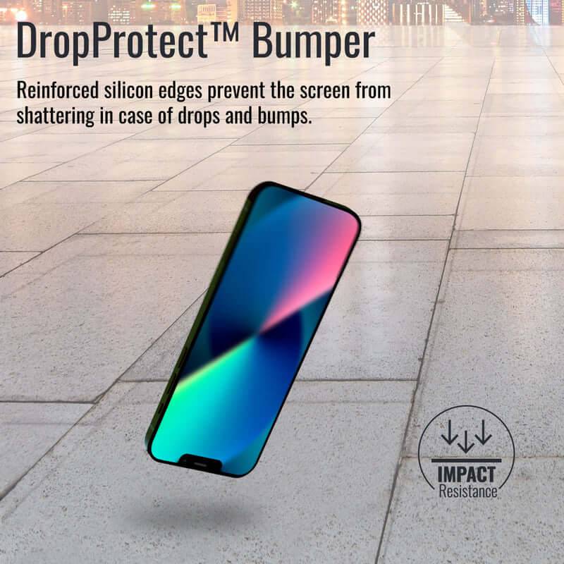 Promate For iPhone Xs  / iPhone 11 Pro DropProtect™ Clear 3D Glass with Built-in Bumper, Screen Protectors, Promate, Telephone Market - telephone-market.com