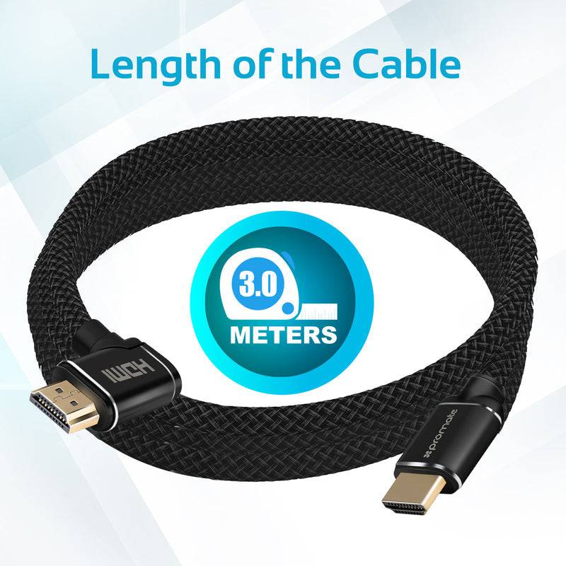 Promate HDMI 4K Cable ProLink 150m - Black, Storage & Data Transfer Cables, Promate, Telephone Market - telephone-market.com