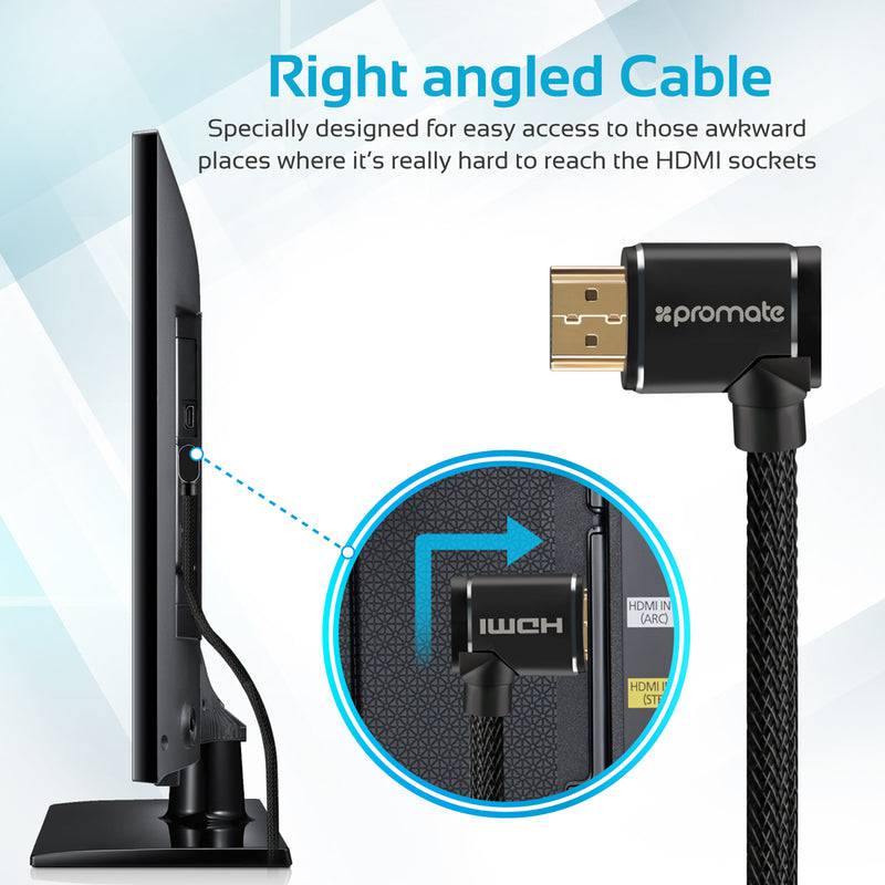 Promate HDMI 4K Cable ProLink 5m - Black, Storage & Data Transfer Cables, Promate, Telephone Market - telephone-market.com