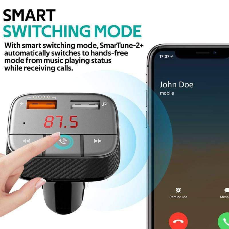 Promate Smart Charge F3 Bluetooth FM Transmitter - Telephone Market
