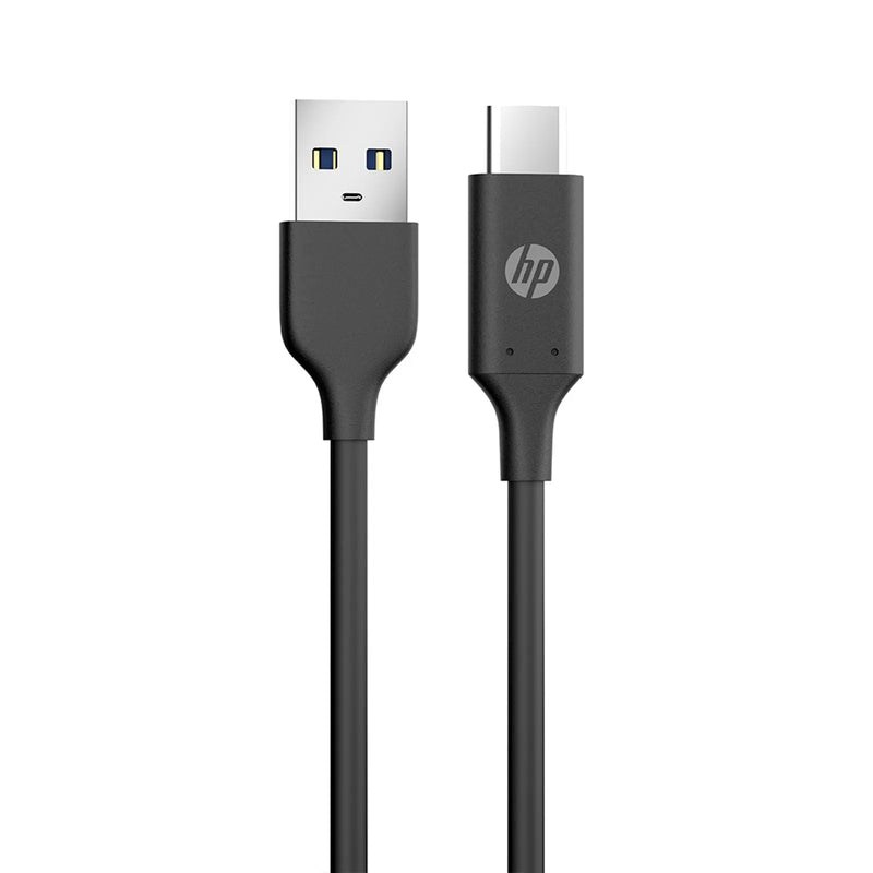 HP PowerLine USB-A to USB-C 1m - Black, Storage & Data Transfer Cables, hp, Telephone Market - telephone-market.com