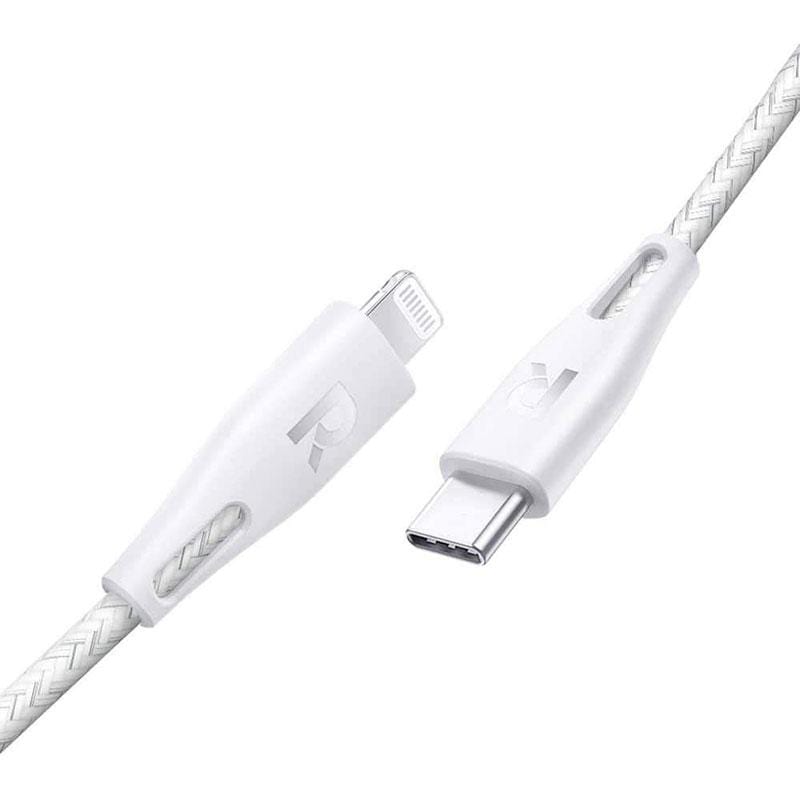 RAVPower Power Line USB-C to Lightning 1.2m - White - Telephone Market