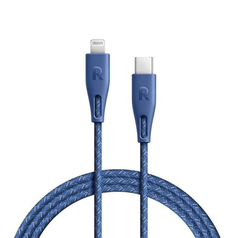 RAVPower Power Line USB-C to Lightning 2m - Blue, Storage & Data Transfer Cables, RAVPower, Telephone Market - telephone-market.com