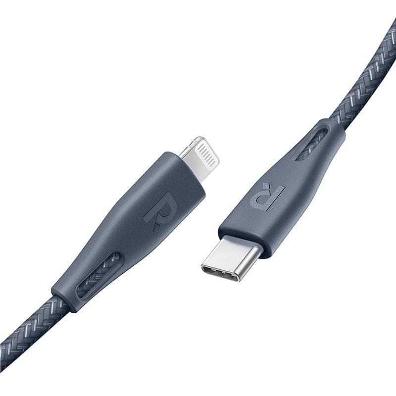 RAVPower Power Line USB-C to Lightning 2m - Grey - Telephone Market