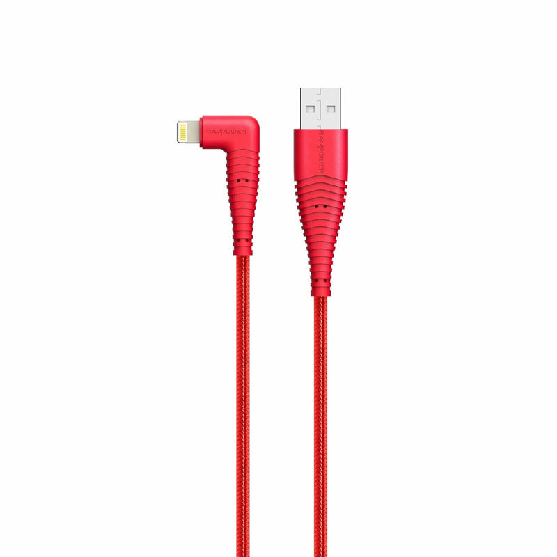 RAVPower PowerLine USB-A to Lightning 1m - Red - Telephone Market