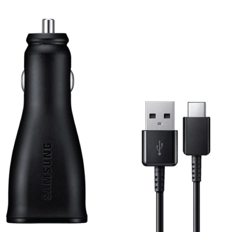 Samsung Car Charger 15W with USB-A to USB-C Cable - Black - Telephone Market