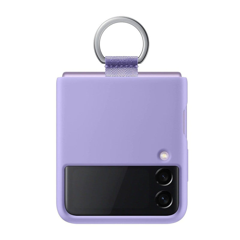 Samsung For Galaxy Z Flip3 Silicone Cover with Ring - Lavender, Mobile Phone Cases, Samsung, Telephone Market - telephone-market.com