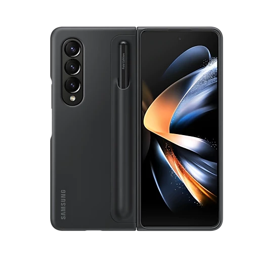Samsung For Galaxy Z Fold4 Standing Cover with Pen - Black, Mobile Phone Cases, Samsung, Telephone Market - telephone-market.com