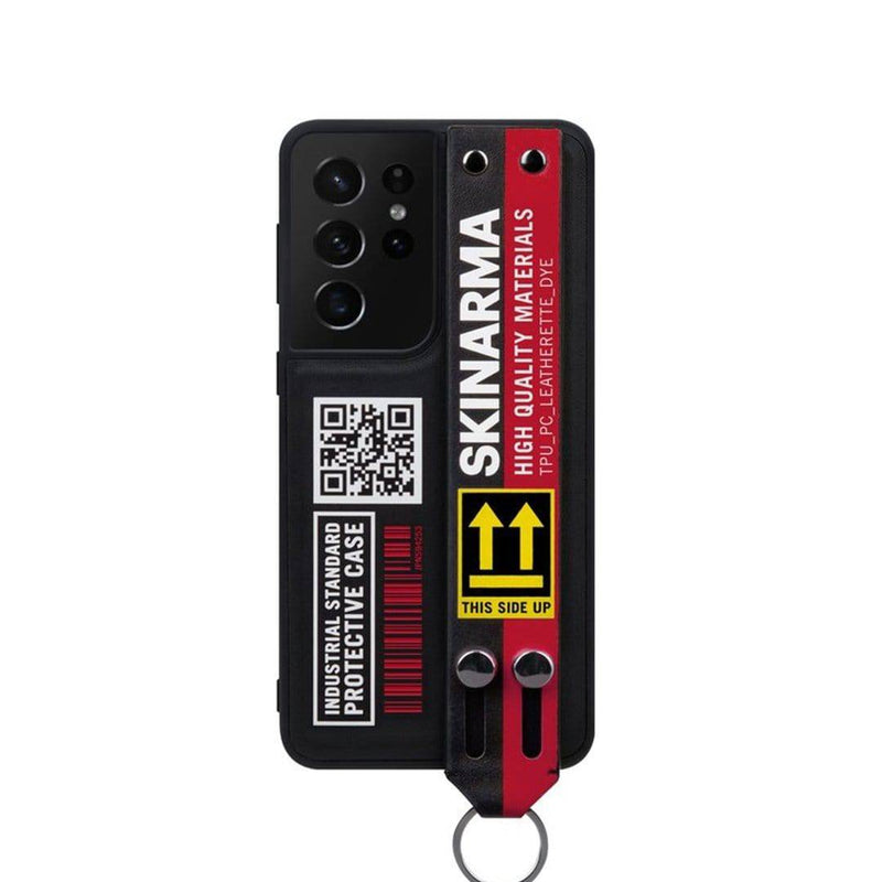 SkinArma For Samsung Galaxy S21 Ultra Hasso Case - Red - Telephone Market