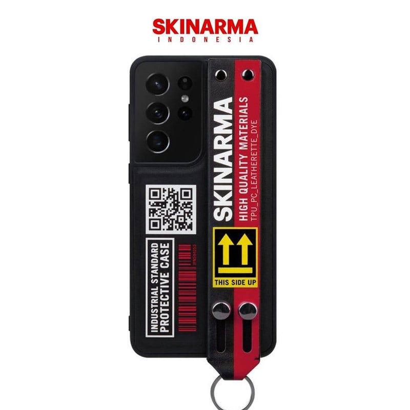 SkinArma For Samsung Galaxy S21 Ultra Hasso Case - Red - Telephone Market