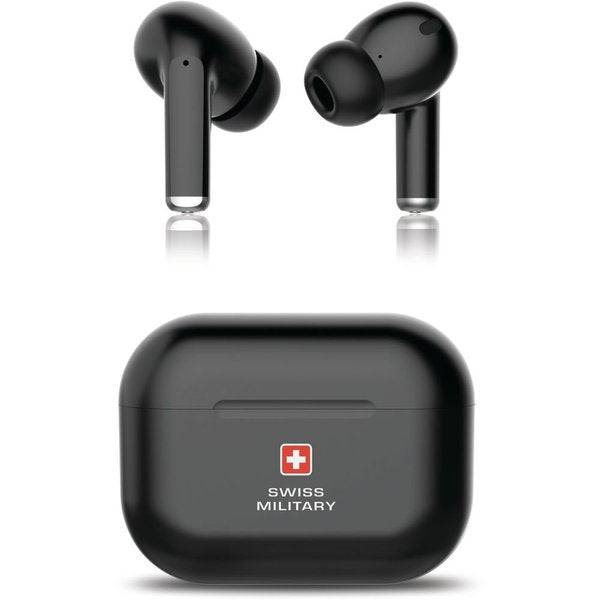 Swiss Military Delta True Wireless Earbuds - Black, Headphones & Headsets, Swiss Military, Telephone Market - telephone-market.com