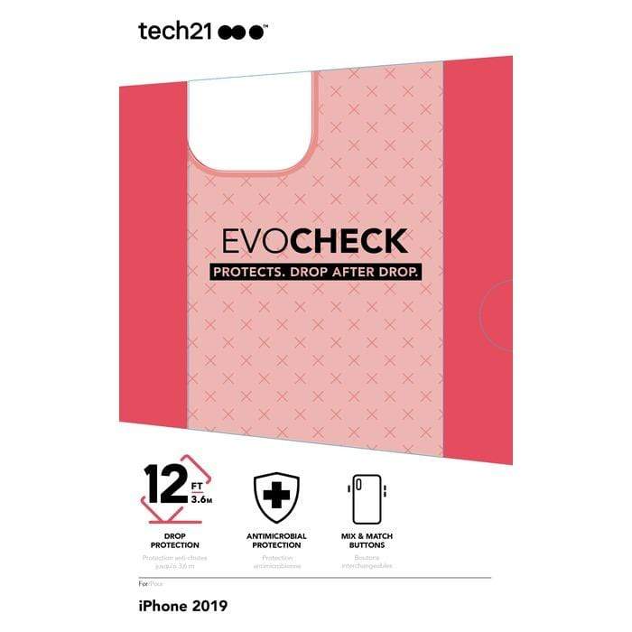 Tech21 For iPhone 11 Pro Evo Check - Coral - Telephone Market