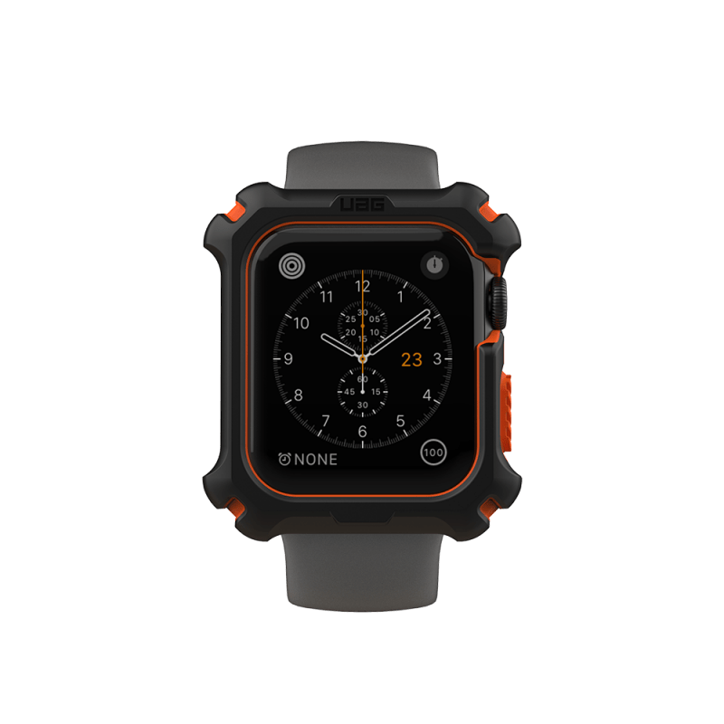 UAG For Apple Watch 44mm Case - Black/Orange - Telephone Market