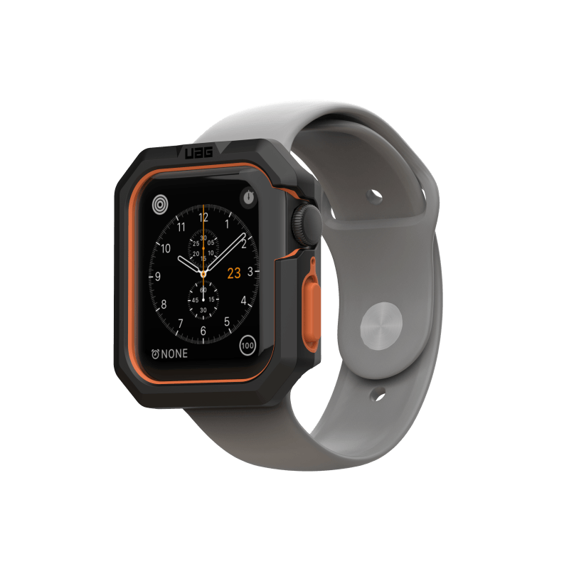 UAG For Apple Watch 44mm Civilian Case - Black/Orange, Smart Watch Case, UAG, Telephone Market - telephone-market.com