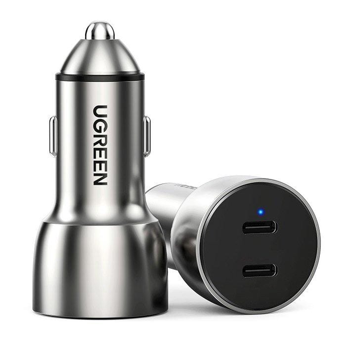 Ugreen Car Charger 36W PD Dual Port - Space Grey - Telephone Market