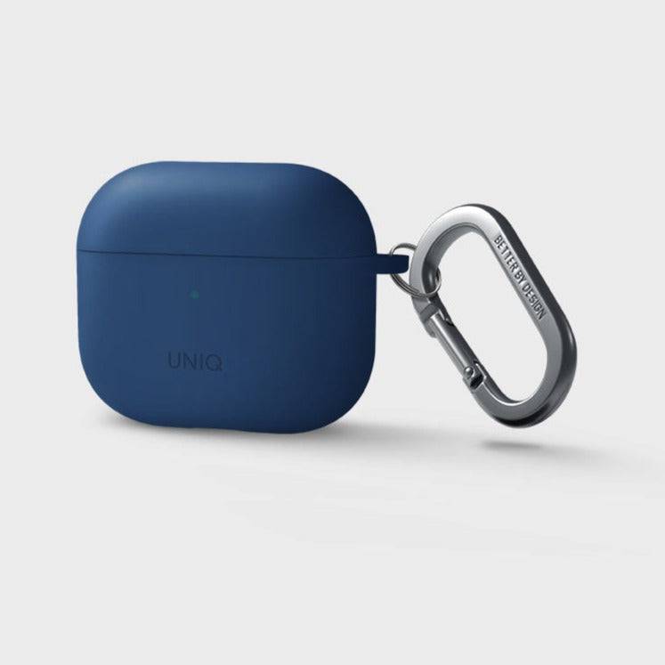 UNIQ For Airpods 3 Nexo Active Silicone Case With Sports Ear Hooks - Blue, Headphone & Headset Accessories, UNIQ, Telephone Market - telephone-market.com