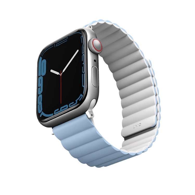 UNIQ For Apple Watch 40/41mm Revix Reversible Magnetic Strap - White/Blue, Apple Watch Strap, UNIQ, Telephone Market - telephone-market.com