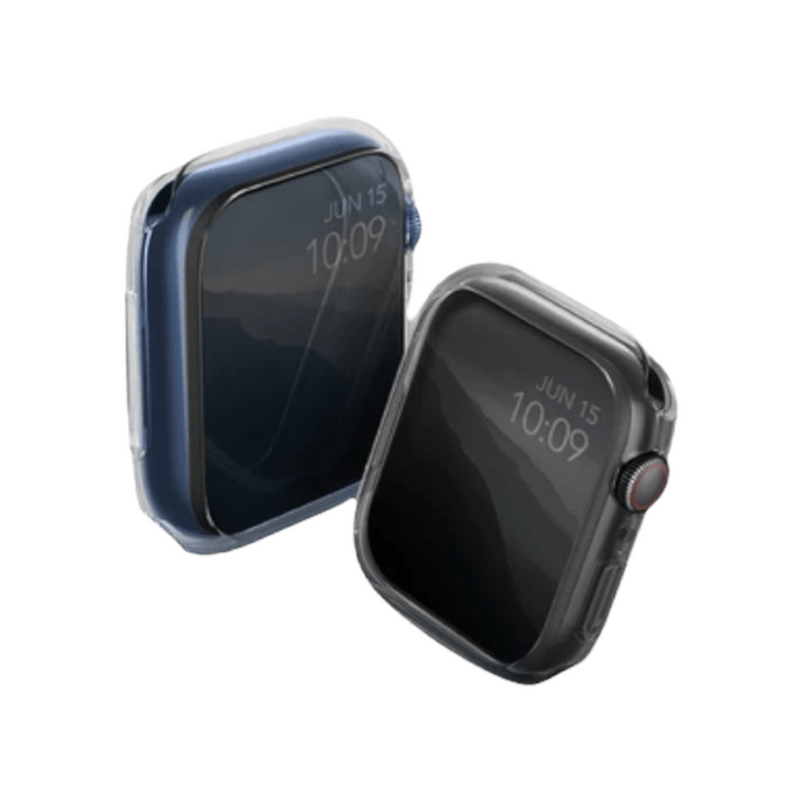 UNIQ For Apple Watch 41mm Slim Protective Case Dual Pack - Clear/Smoke, Smart Watch Case, UNIQ, Telephone Market - telephone-market.com