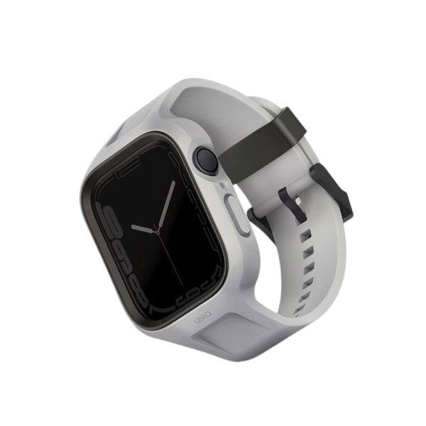 UNIQ For Apple Watch 44/45mm Monos 2-in-1 Unibody Strap with Hybrid Protective Case - Gray, Apple Watch Strap, UNIQ, Telephone Market - telephone-market.com